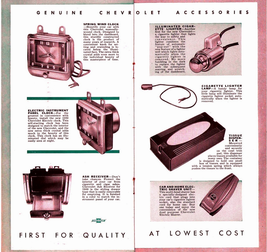 1949 Chevrolet Accessories Booklet Page 10